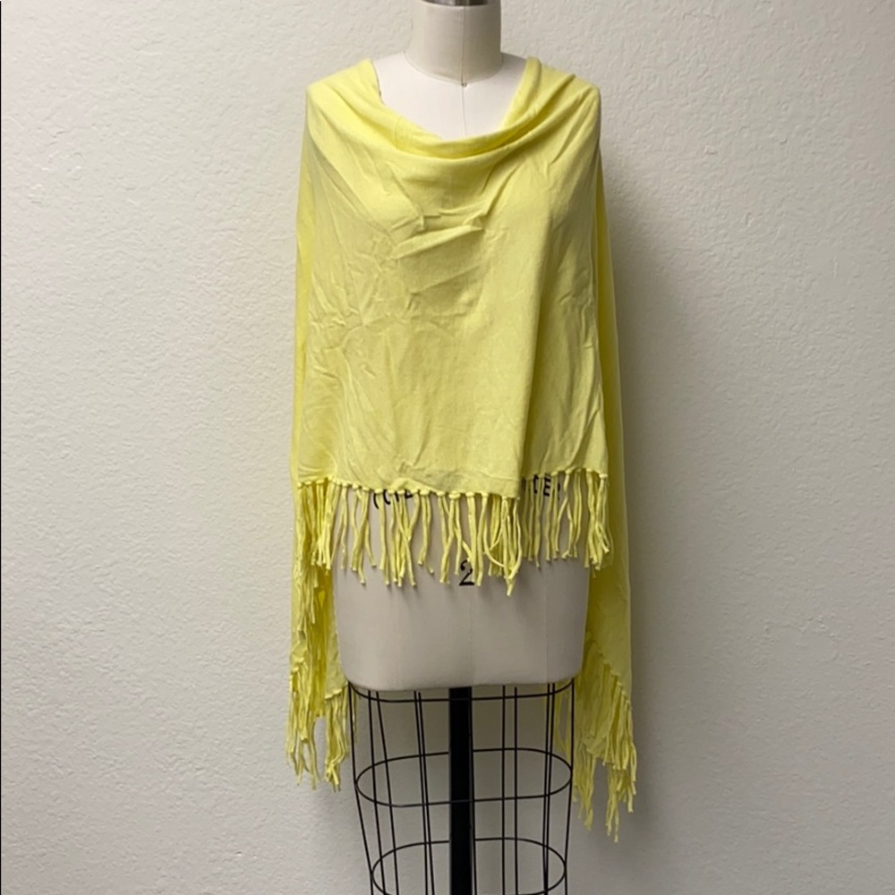 Minnie Rose Cotton Fringe Poncho